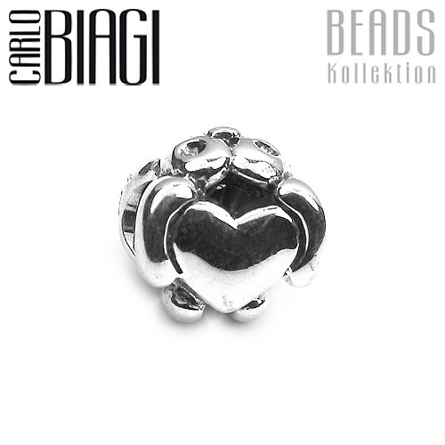 Carlo Biagi Bead Valentinsherz European Beads BBS001