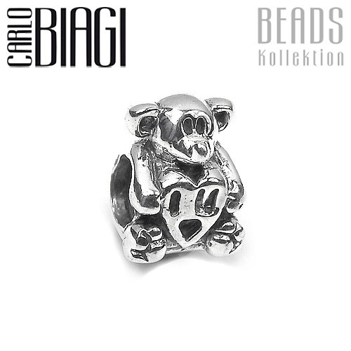 Carlo Biagi Bead Teddy 925 Silber European Beads BBS011