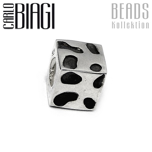 Carlo Biagi Bead Käsewürfel Silber European Beads BBS021