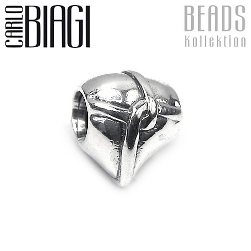 Carlo Biagi Bead Herzknoten Silber European Beads BBS024