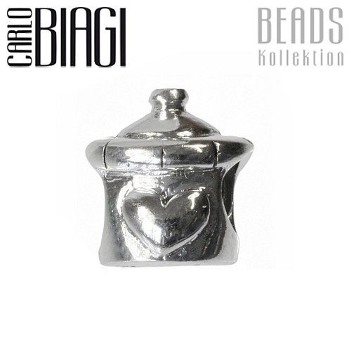 Carlo Biagi Bead Babyflasche Silber European Beads BBS066