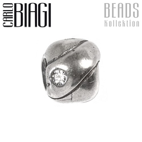Carlo Biagi Zirkonia Bead Streifen European Beads BBSCZ53C