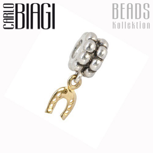 Carlo Biagi Dangle Bead Hufeisen European Beads BDBG03
