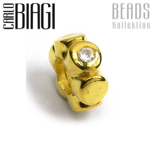 Carlo Biagi Bead Rondell Silber European Beads BGPSCZ01