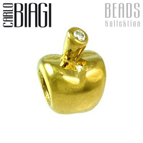 Carlo Biagi Bead Apfel 925 Silber European Beads BGPSCZ03