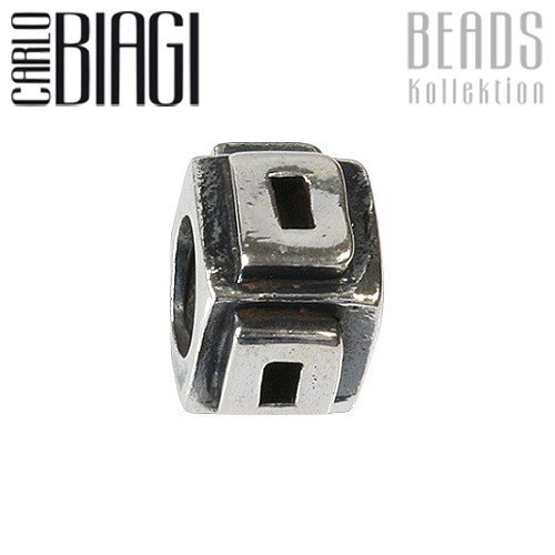 Carlo Biagi Bead Buchstabe D Silber European Beads BLPD