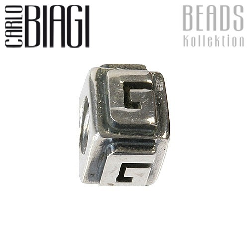 Carlo Biagi Bead Buchstabe G Silber European Beads BLPG