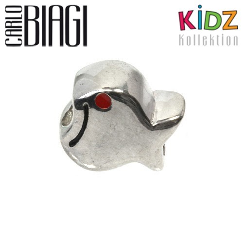 Carlo Biagi Kidz Bead Fisch rot 925 Beads für Armband KBE015