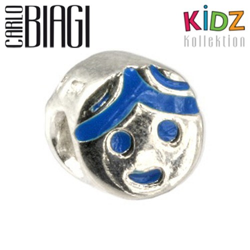 Carlo Biagi Kidz Bead Junge Silber Beads für Armband KBE040