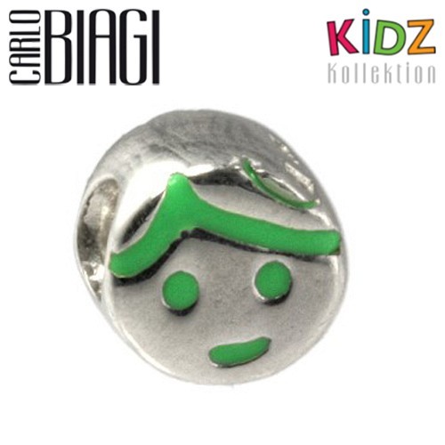 Carlo Biagi Kidz Bead Mädchen grün 925 Beads für Armband KBE041