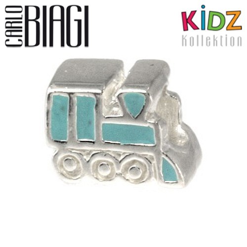Carlo Biagi Kidz Bead Lok blau 925 Beads für Armband KBE058