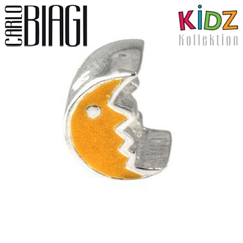 Carlo Biagi Kidz Bead Mond gelb 925 Beads für Armband KBE068