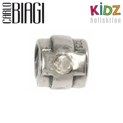 Carlo Biagi Kidz Bead Kreuz Silber Beads für Armband KSB99