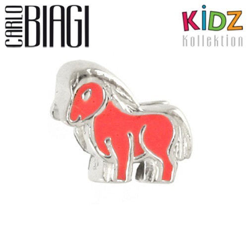 Carlo Biagi Kidz Bead Pony rosa 925 Silber Beads KBE088