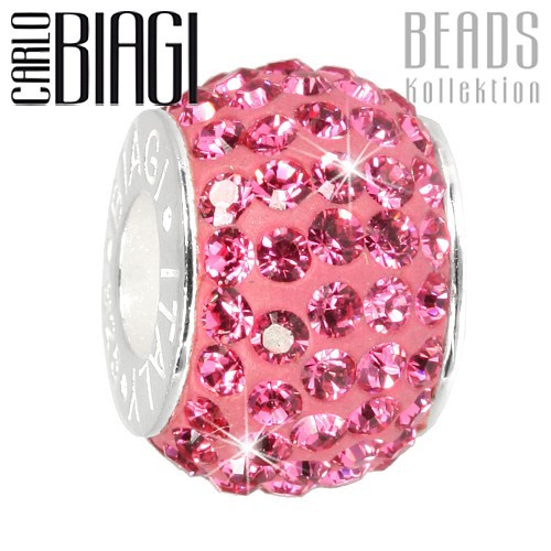 Carlo Biagi Swarovski Elements Bead Ring rosa BBSCR01P