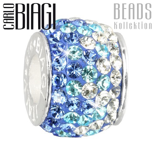 Carlo Biagi Swarovski Elements Bead Ice blau BBSCR03B