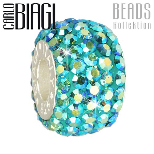 Carlo Biagi Swarovski Elements Bead Ring blau Zirkon BBSCR05BZ