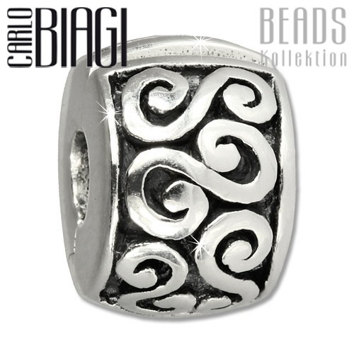 Carlo Biagi Bead Clip Antik Design Silber European Beads BSFC09