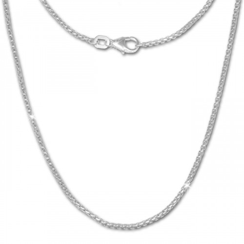 SilberDream Veneziakette rund 925 Silber Halskette 70cm Kette SDK20770
