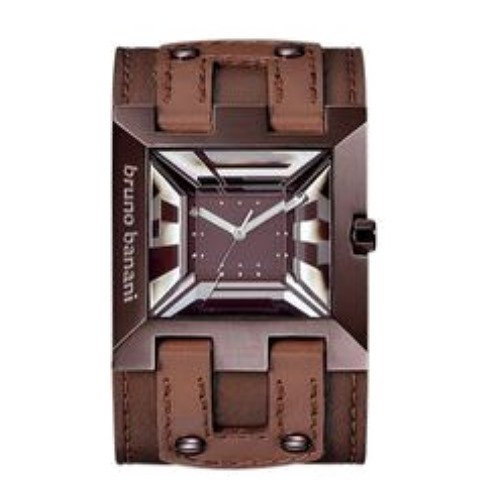 Bruno Banani Herren Uhr braun XT Square Uhren Kollektion UBR20802