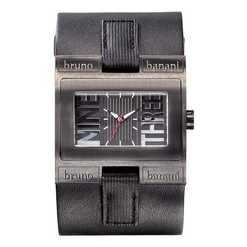 Bruno Banani Herren Uhr PVD schwarz Alpha Uhren Kollektion UBR20883