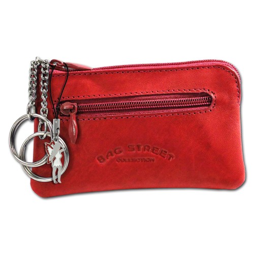 Schlüsseltasche rot Echtleder, glattes Leder Etui Bag Street OPJ900R