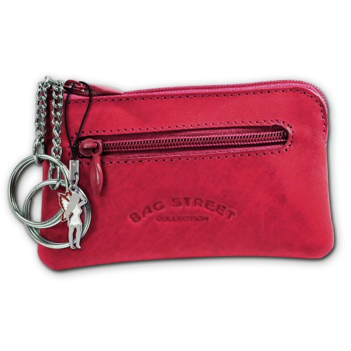 Schlüsseltasche pink Echtleder, glattes Leder Etui Bag Street OPJ900P